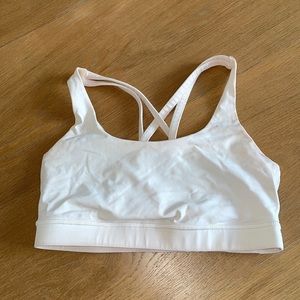 White LuluLemon Sports Bra